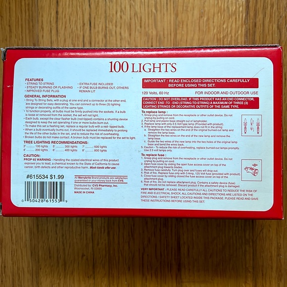 NWOT Multicolored Christmas String Lights energy saving 40-50%. Lot of 4. - Picture 3 of 4